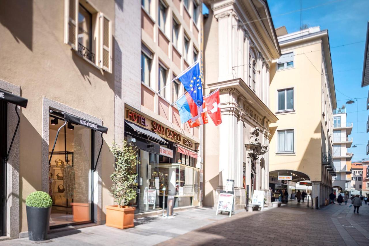 Hotel San Carlo Lugano Exterior foto